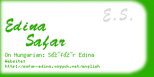 edina safar business card
